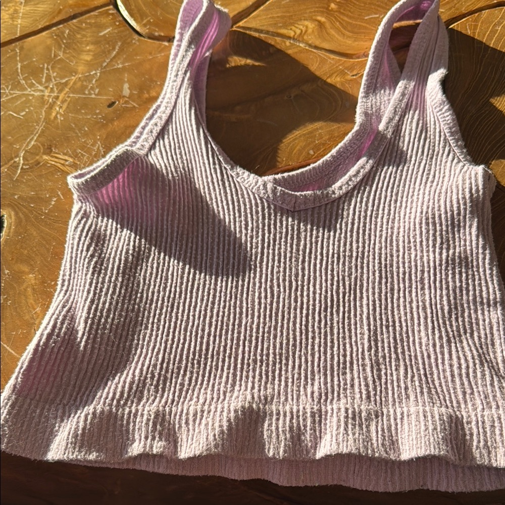 Urban Outfitters: Ribbed Pink Tank Top